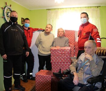 Świąteczna paczka od Centralnej Stacji Ratownictwa Górniczego w Bytomiu.